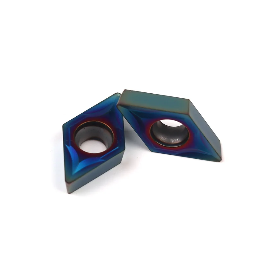 DCMT070204 DCMT070208 DCMT11T304 DCMT11T308 NK9010 Carbide Insert CNC Lathe Internal Turning Tool Cutting Blade Nano Blue Cutter