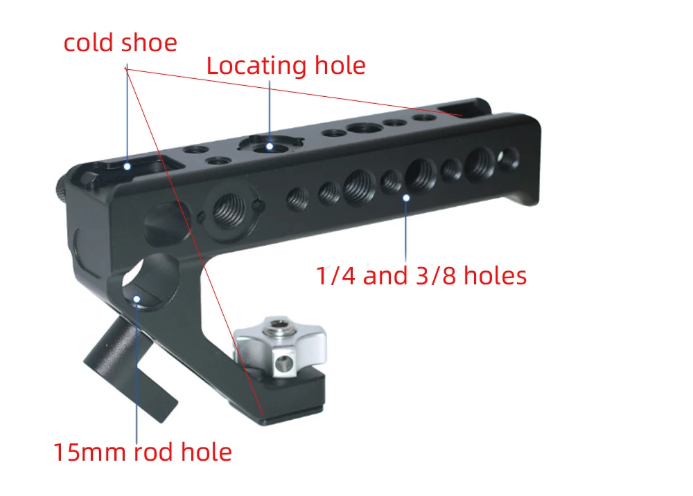 Handle Grip with 3 Cold Shoe 1/4