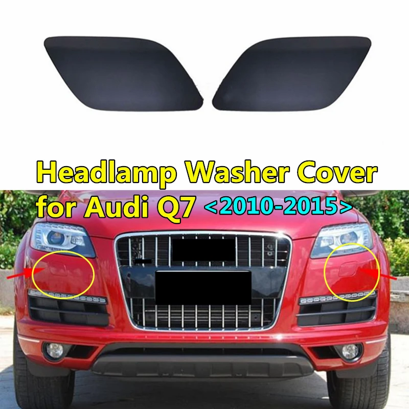 

WL Car-styling Front Bumper Cleaning Frame Headlight Spray Washer Cover For Audi Q7 2010 2011 2012 2013 2014 Oem 4L0955275G/276G