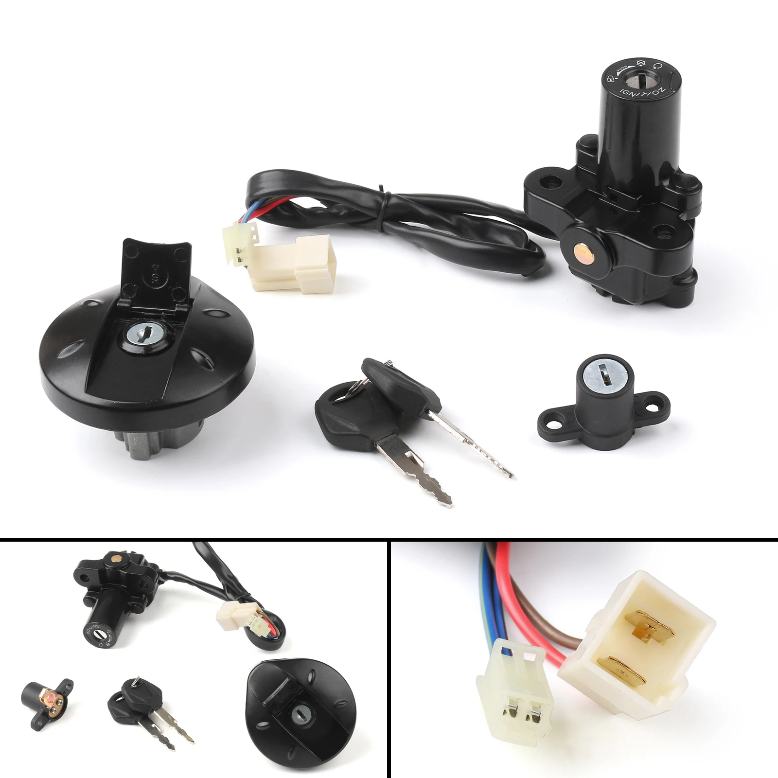 

Artudatech For Yamaha XT660 XT 660 660R 660X Ignition Switch Lock Fuel Gas Cap Key Set