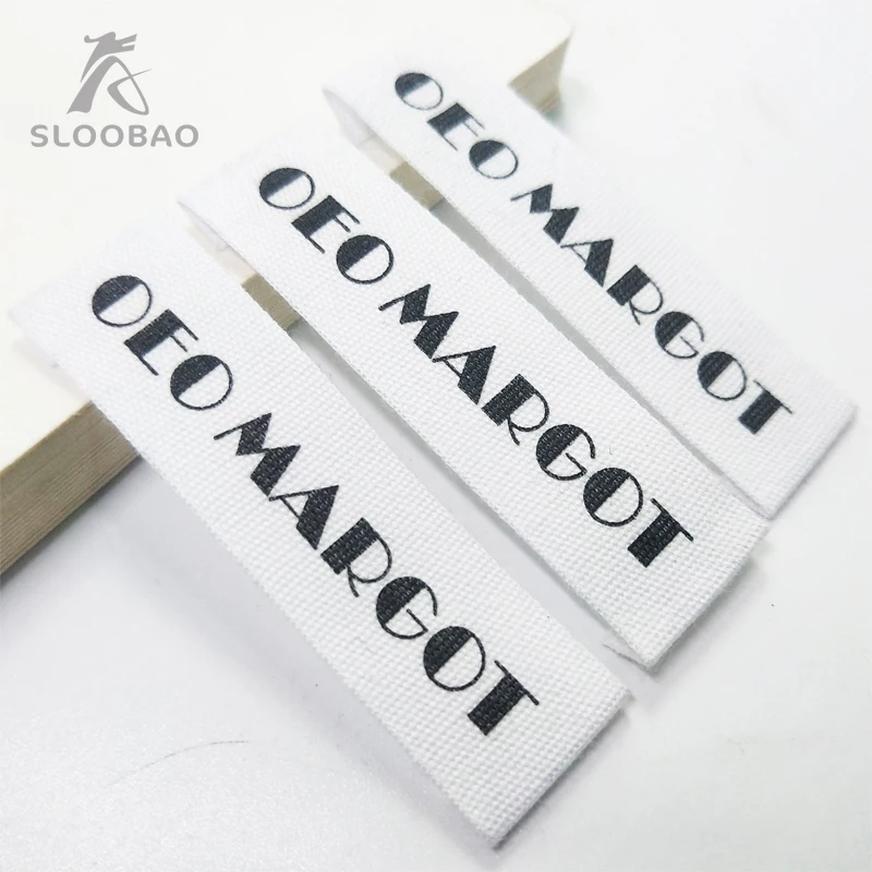 

200pcs Swimwear Underwear Women's Clothing Cotton Printed Label Washing Mark Bleached Cotton Stripe Lead Bid