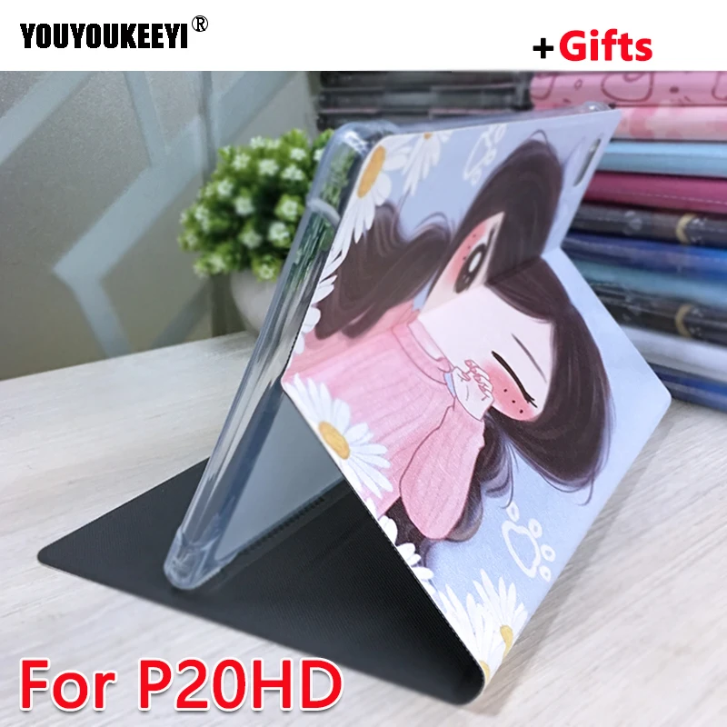 New Painted Pattern Case For Teclast P20HD 2020 Thickened Anti-fall plastic Shell For Teclast P20/M40 10.1 inch Tablet + Gift