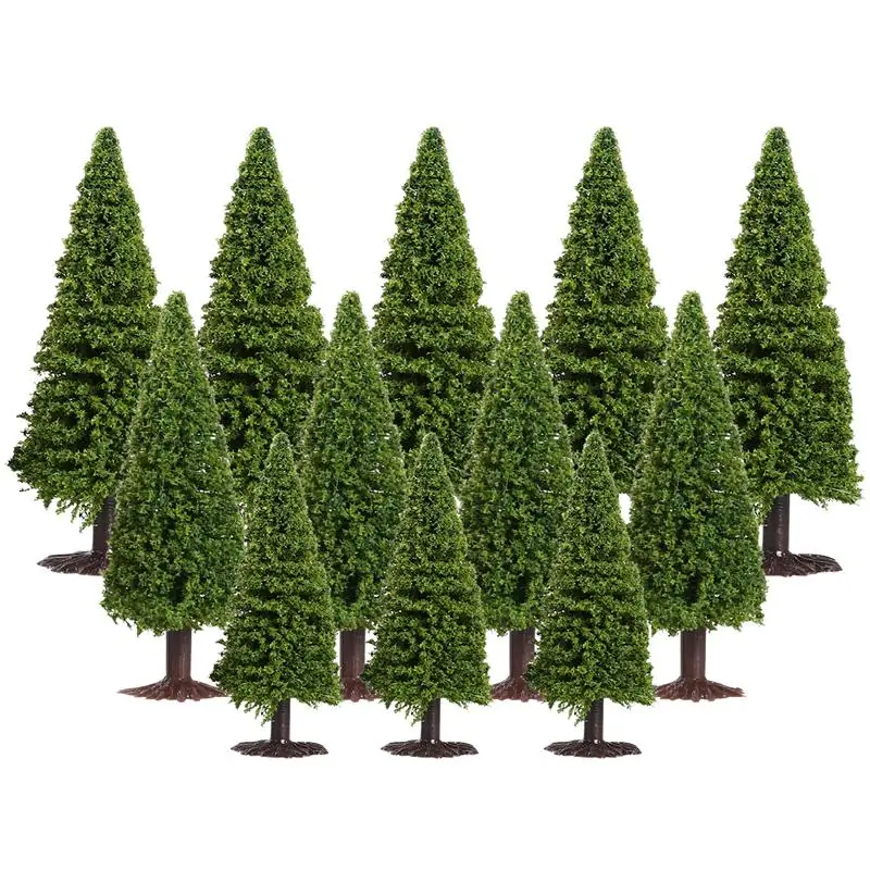 1/100 1/150 1/200 Green Scenery Plant Model Cedar Trees Diorama Miniatures Cedar Trees Model for Scenery Plant