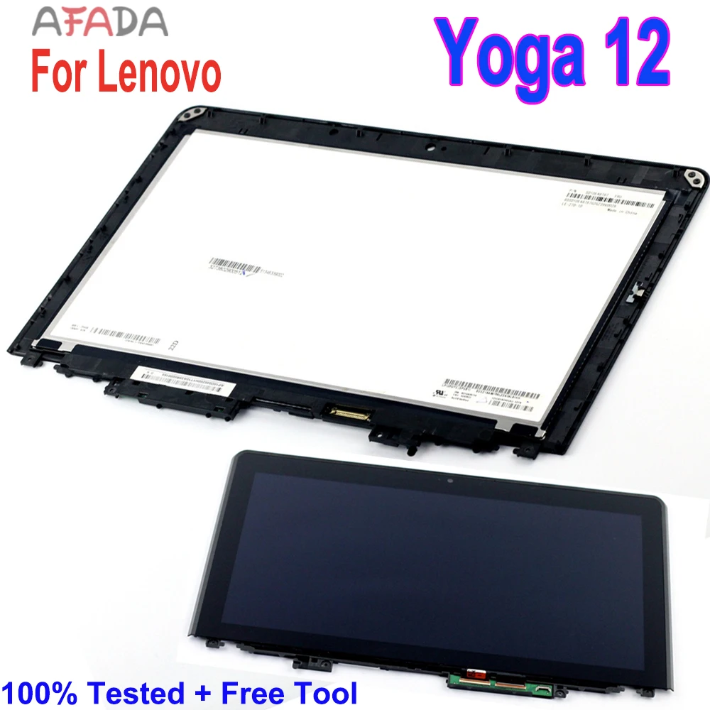 

12.5" LCD For For Lenovo ThinkPad Yoga 12 Yoga12 Touch Screen Digitizer Replacement With Frame