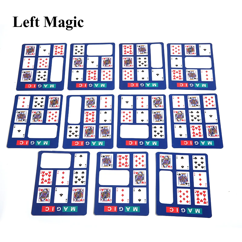 Inductive card Magic Tricks Card Poker Monte Card Trick Easy Classic Magic Tricks For Close Up Magic Illusion