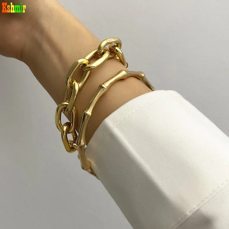 Kshmir Geometric Bracelet Metal Link Retro fashion Punk Party bracelet