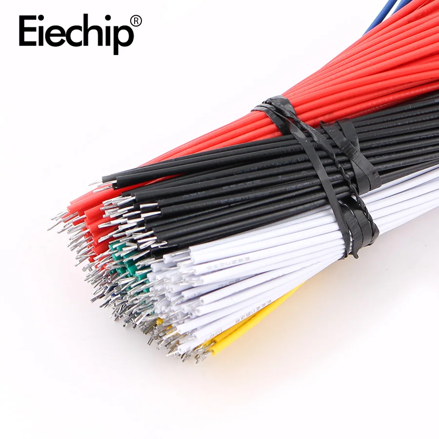 120PCS/Set 24AWG Tin-Plated Breadboard PCB Solder Cable 24AWG 8cm Fly Jumper Wire Tin Conductor Wires 1007-24AWG Connector Wire