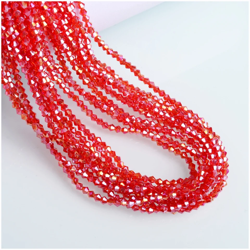 Hot sale 2mm AB Color Bicone Beads Jewelry Accossaries small Glass Bead