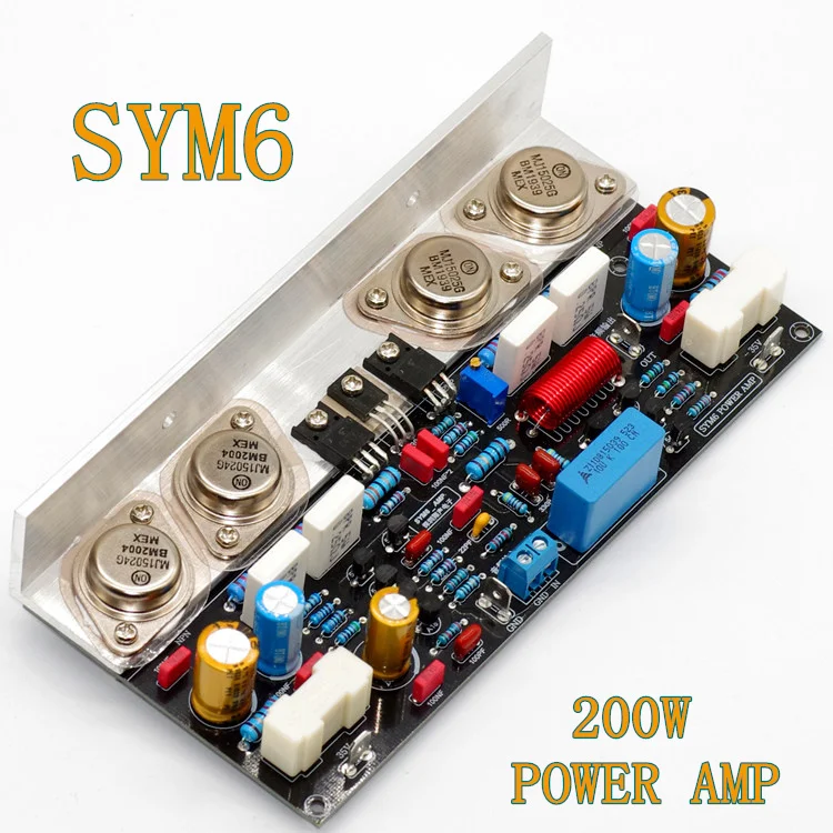 Sealed Tube Classic Discrete Power Amplifier SYM6 200W MJ15024 Finished Board and DIY Kit