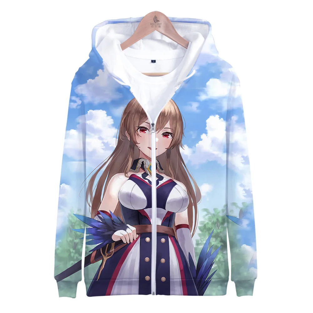 

Vtuber Furen E Lustario 3D print Hoodies winter Holiday passionate style Men/Women Streetwear Zipper Kawaii harajuku hooded