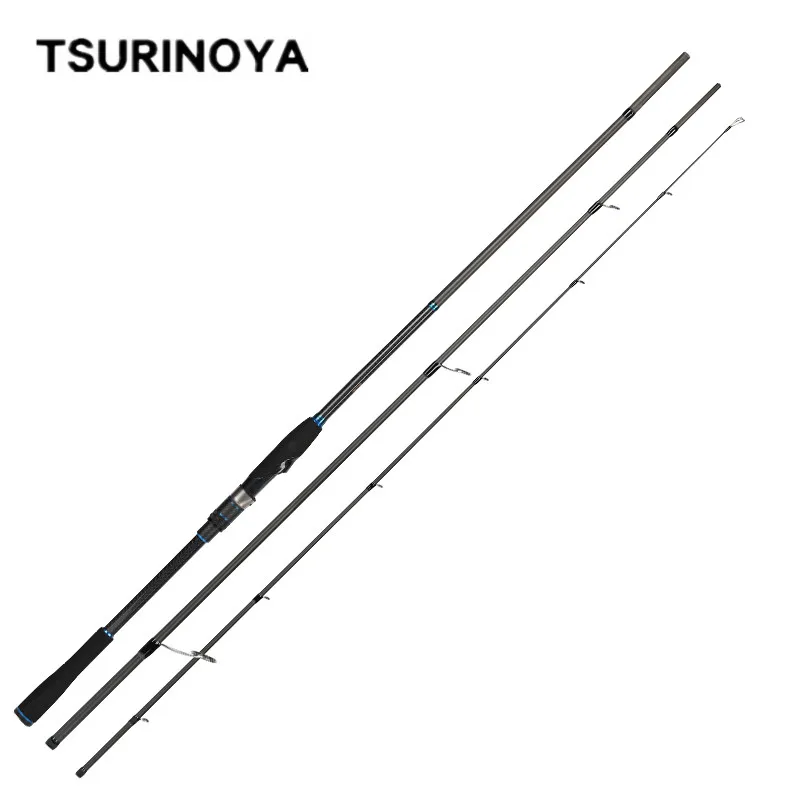 TSURINOYA DETECTIVE Fishing Rod Spinning 2.4m 2.7m 3.0m 3.3m M Power Carbon Spinning Rod Sea Bass Fishing Tackle Canne A Peche