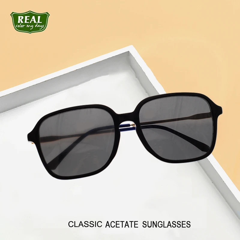 

2021 Vintage Square Women Men Acetate Sunglasses Polaroid Lenses Driver's Glasses SG168035