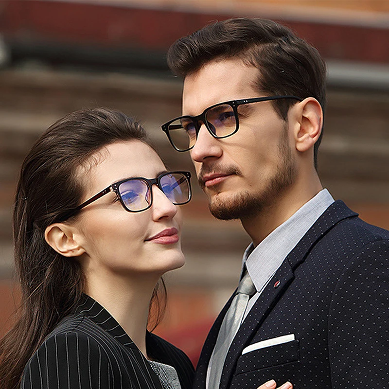 

WackSaria Student Glasses Blue Light Blocking Metal Frame Transparent Lens Super Light Weight Classic Computer Protection