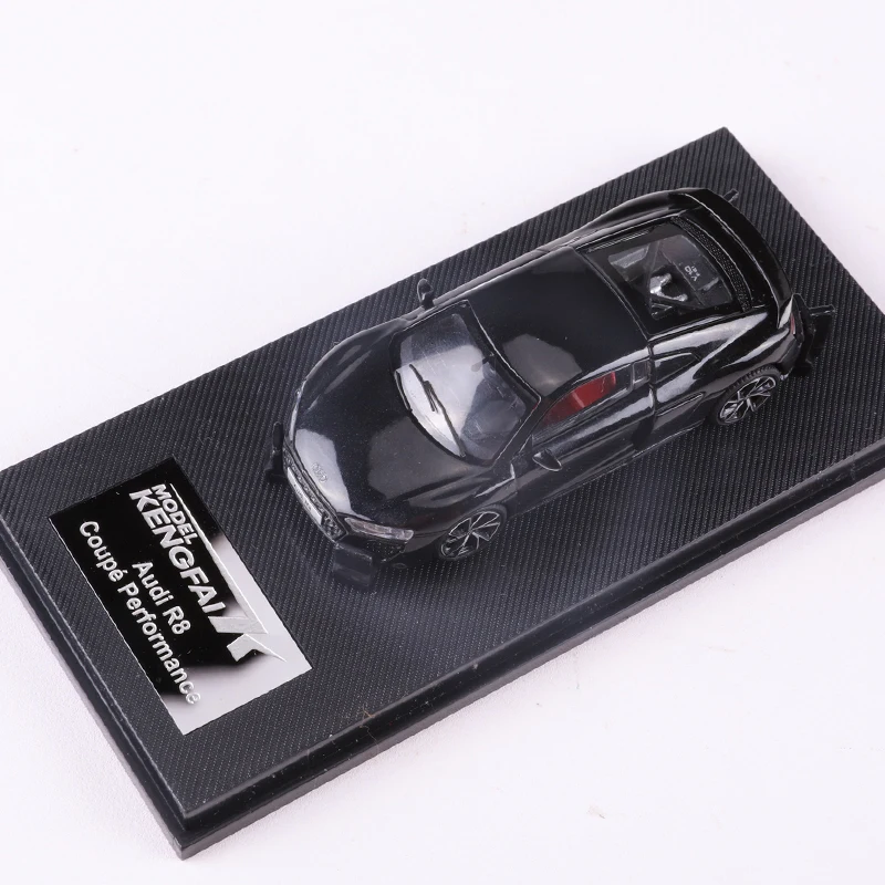 KENGFAI  1:64 Audi R8 Diecast Alloy Model Car Miniature Sportcar Metal Vehicle Pull Back Gifts