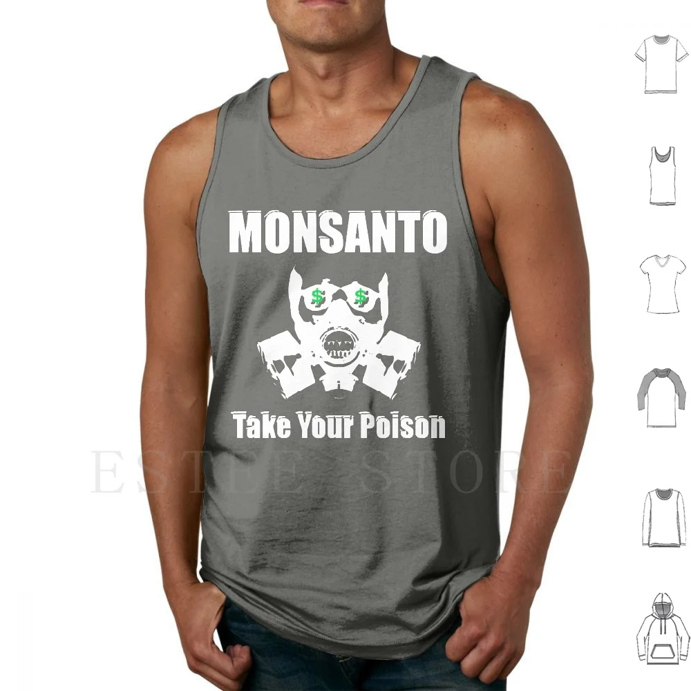 Anti Monsanto-Take Your Tank Tops Vest Illuminati New World Order Nwo Anti Now Anti New World Order Anti
