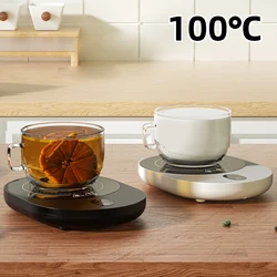 Calentador inteligente de tazas de café con almohadilla térmica de 100 °C, calentador de tazas de té caliente, Mini cocina de inducción, temperatura de 5 engranajes, 220V