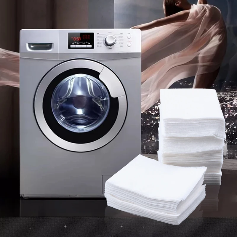 200Pcs Dyeing Cloth Washing Machine Use Mixed Dyeing Proof Color Absorption Sheet Anti Dyed Cloth Laundry Grabber Cloth