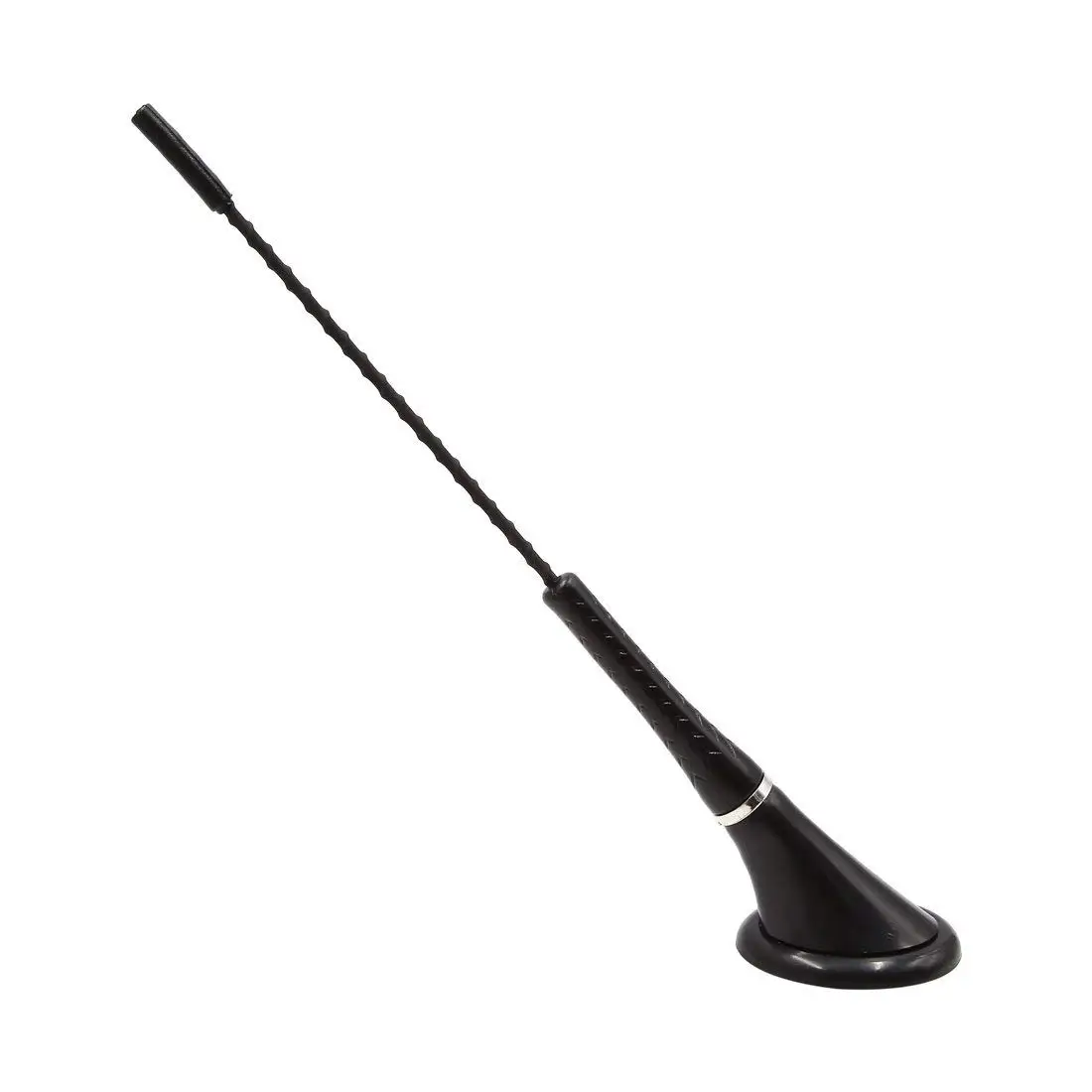 X Autohaux Auto Black Adhesive Base Car External Radio Signal Decorative Antenna Aerial Replaceable Accessories Decorate Tools