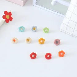 TUTU 10 pz/scatola fiore mappa puntine Push pin ricamo filato di lana, bordo di sughero sicurezza colorata puntina ufficio scuola