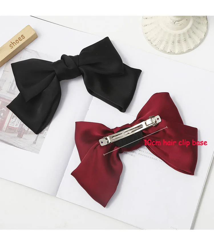 French Barrette Spring Hair Clips Base Blank Bow Hairpin Automatic Hairclip Setting Findings For Jewelry Making
