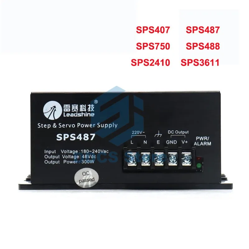 

Leadshine Step and Servo Switch Power Supply SPS407 SPS487 SPS705 Strong Overload Capability Output DC 40V7A 28V7A 75V5A