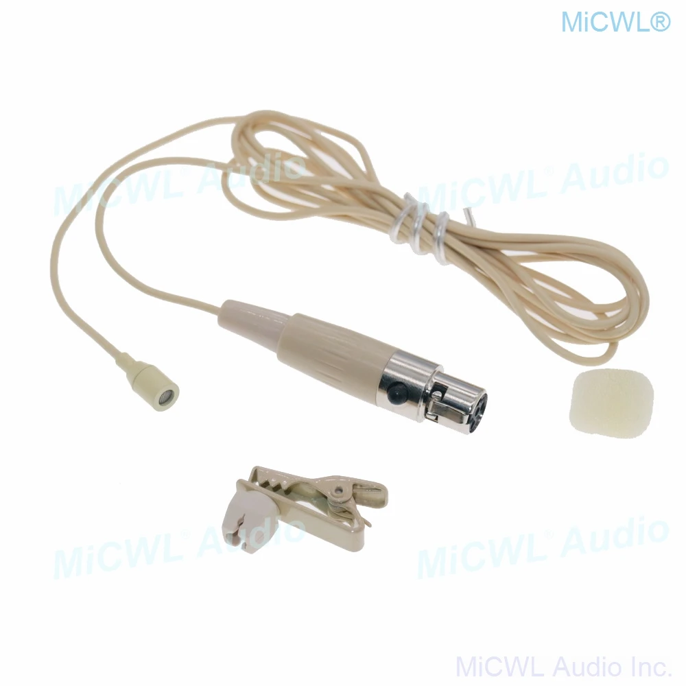 

AK2 Omnidirectional Tie Clips Lavalier Microphone for AKG Samson Wireless BeltPack Transmitter mini XLR 3Pin TA3F plug