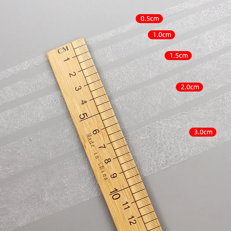 Double Faced Adhesive Fabric Tape White Black Patchwork Interlinings Iron On Melt Omentum DIY Clothing Sewing Accessories