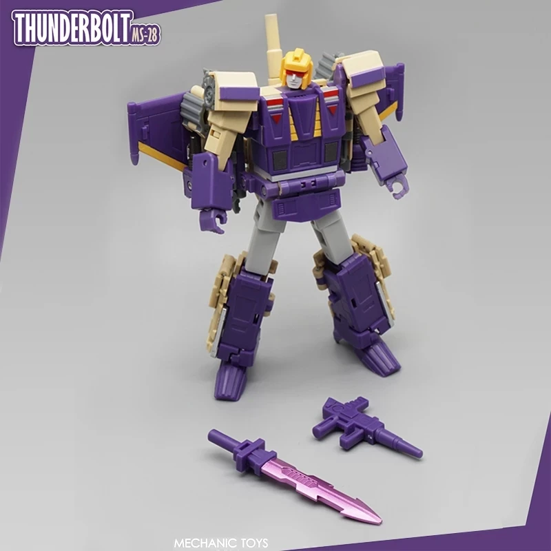 MFT Transformation MS28 MS-28 Thunderbolt Blitzwing Three Change Warriors Small Scale Action Figure Robot Toys