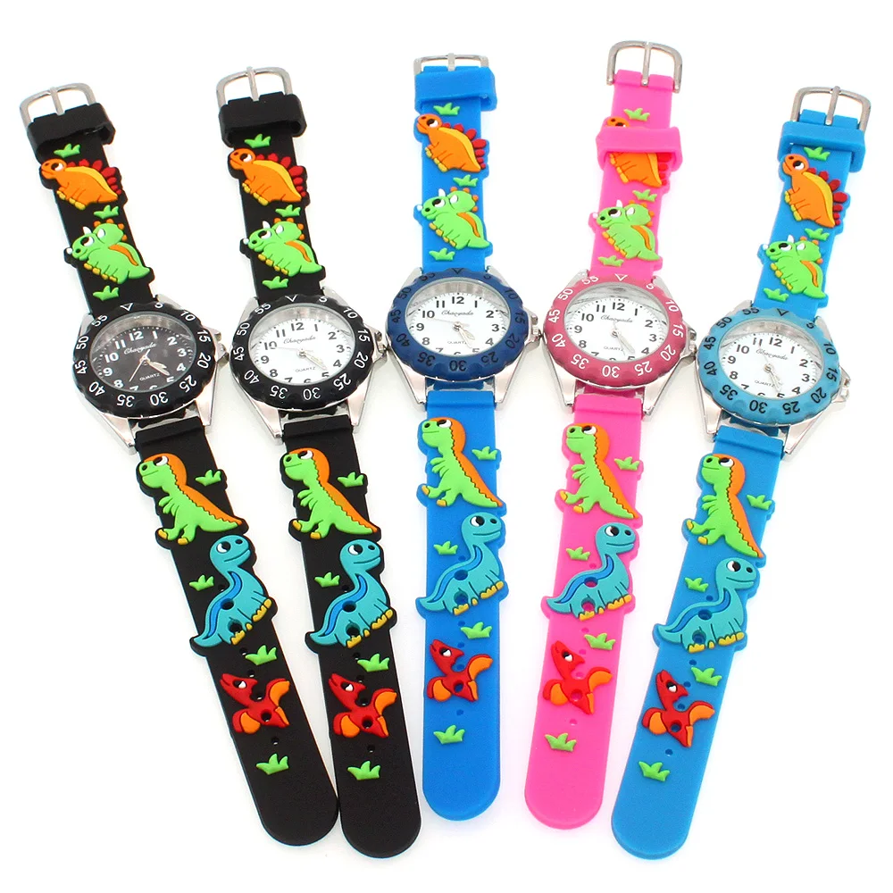 Nieuwe Vlinder Horloge 3D Siliconen Band Kinderen Quartz Horloge Kids Meisje Jongens Studenten Horloges Horloge Xmas Geschenken Kleurrijke Wijzerplaat