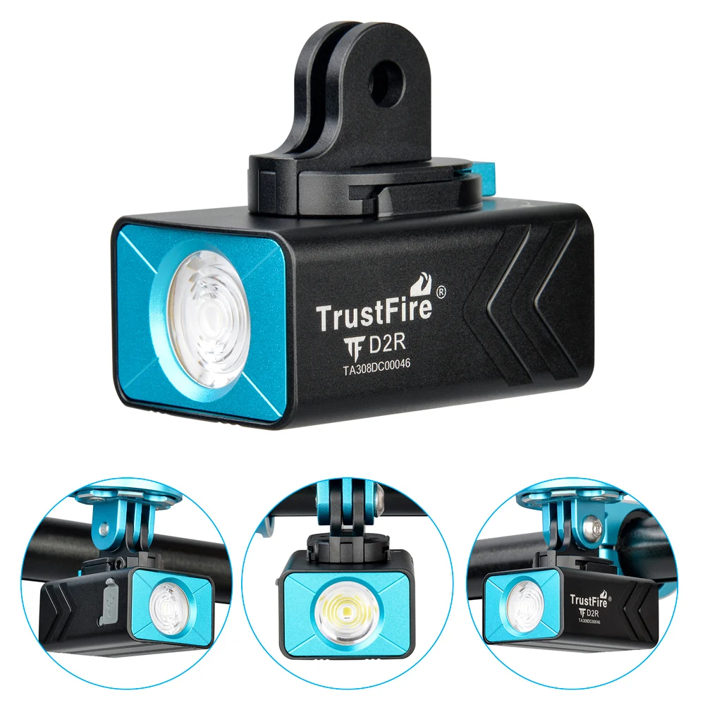 TrustFire-Rechargeable Bike Front Light Multifunctional Holder Bicycle Headlight Cycling Lamp Flashlight D2R 450LM