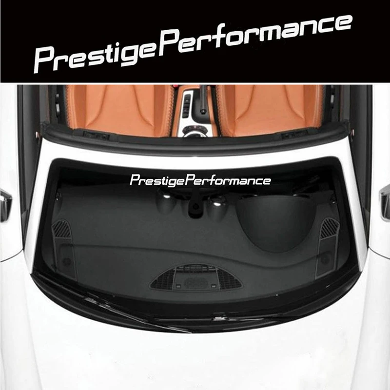 1PC Car front and rear reflective stickers Prestige Performance car stickers personalized sports style car stickers