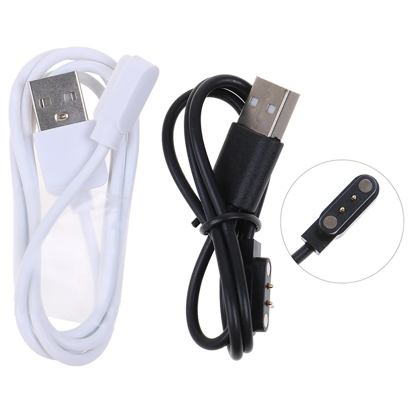 Universal Magnetic 2-Pin 4mm Pitch Wristband Charging Cable Charging Cable 2-Pin 4Mm USB Charger Cable For Smart Watch