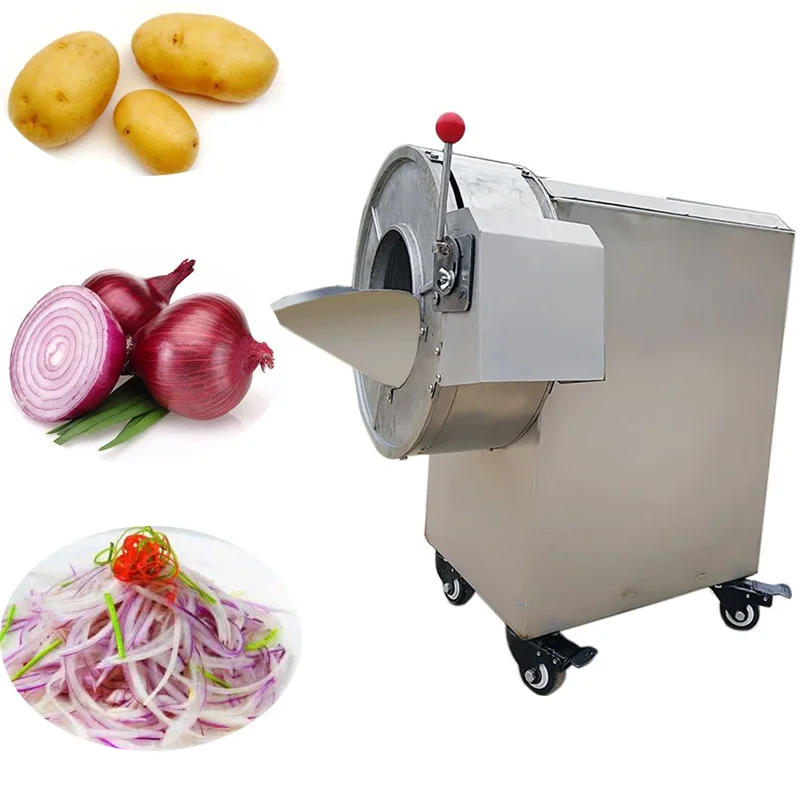 

1500W Vegetable Cutter Commercial Automatic Fruit Vegetable Cutter Machine For Slicer Shredder Potato Radish Cut Section