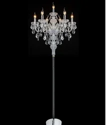 Crystal Floor lamp Fashion modern French Modern stand Lights Crystal Abajur cristal for living room lights bedroom lamps