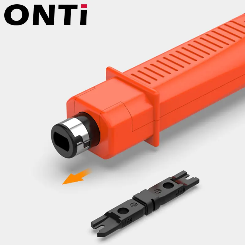 ONTi Cost-effective Engineer 110 Wire Cutter AMP Module Wire Tool Double Head for Network Voice Phone Module Patch Panel