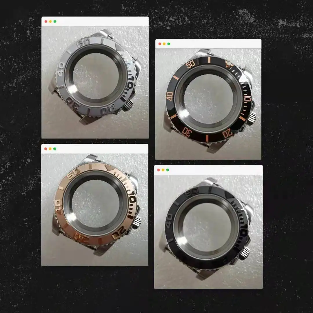 

40mm Stainless Steel See-through Sub Watch Case Suitable For Nh35 Automatic Mechanical Movement Diving 10atm