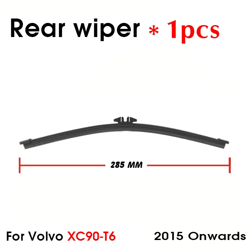 Car Wiper blade Rear Back Window Windscreen Windshield Wipers For Volvo XC90-T6 Hatchback 285mm 2015 Onwards Auto Accessories