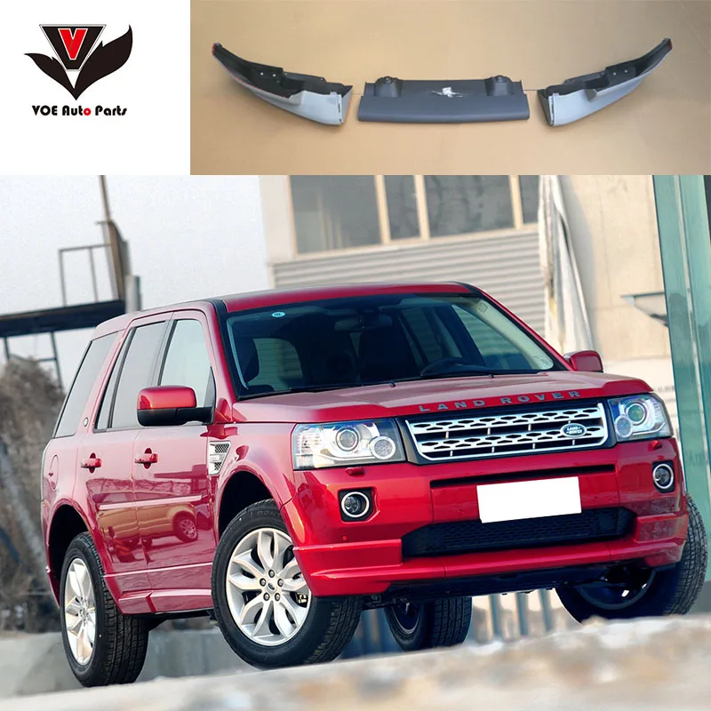 3PCS/Set Freelander 2 Plastic Unpainted Car Front Bumper Lip for Land Rover Freelander 2 2010-2016