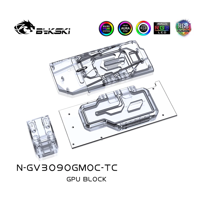 Imagem -03 - Bykski-pc Water Cooler Block Gpu N-gv3090gmoc-tc Gigabyte Rtx 3080 Gaming oc 3x 10g 3090 Eagle oc Turbo