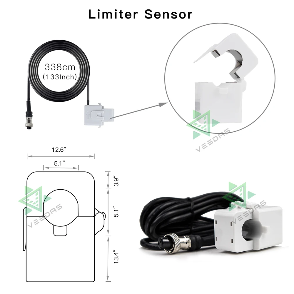 Imagem -04 - Conversor Micro Solar com Sensor Limitador Microinversor Mppt no Inversor Grid Tie Regulador 45-90v dc pv 350w 400w 2000w