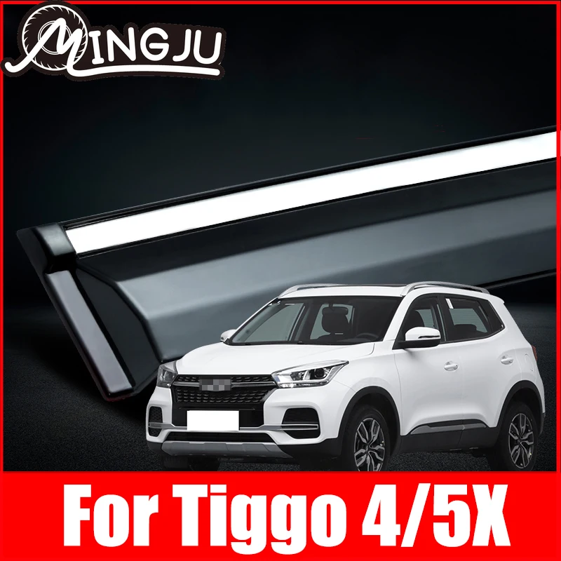 

Car Window Visor Rainproof Trim For Chery Tiggo 4 5X 2019 2020 2021 waterproof rain shield exterior cover Accessories