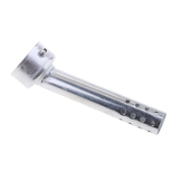Motorcycle 48mm Universal Exhaust Muffler Pipe Insert Baffle DB Killer Silencer (O.D. 48mm, Silver) Exhaust Pipe Noise Reducer
