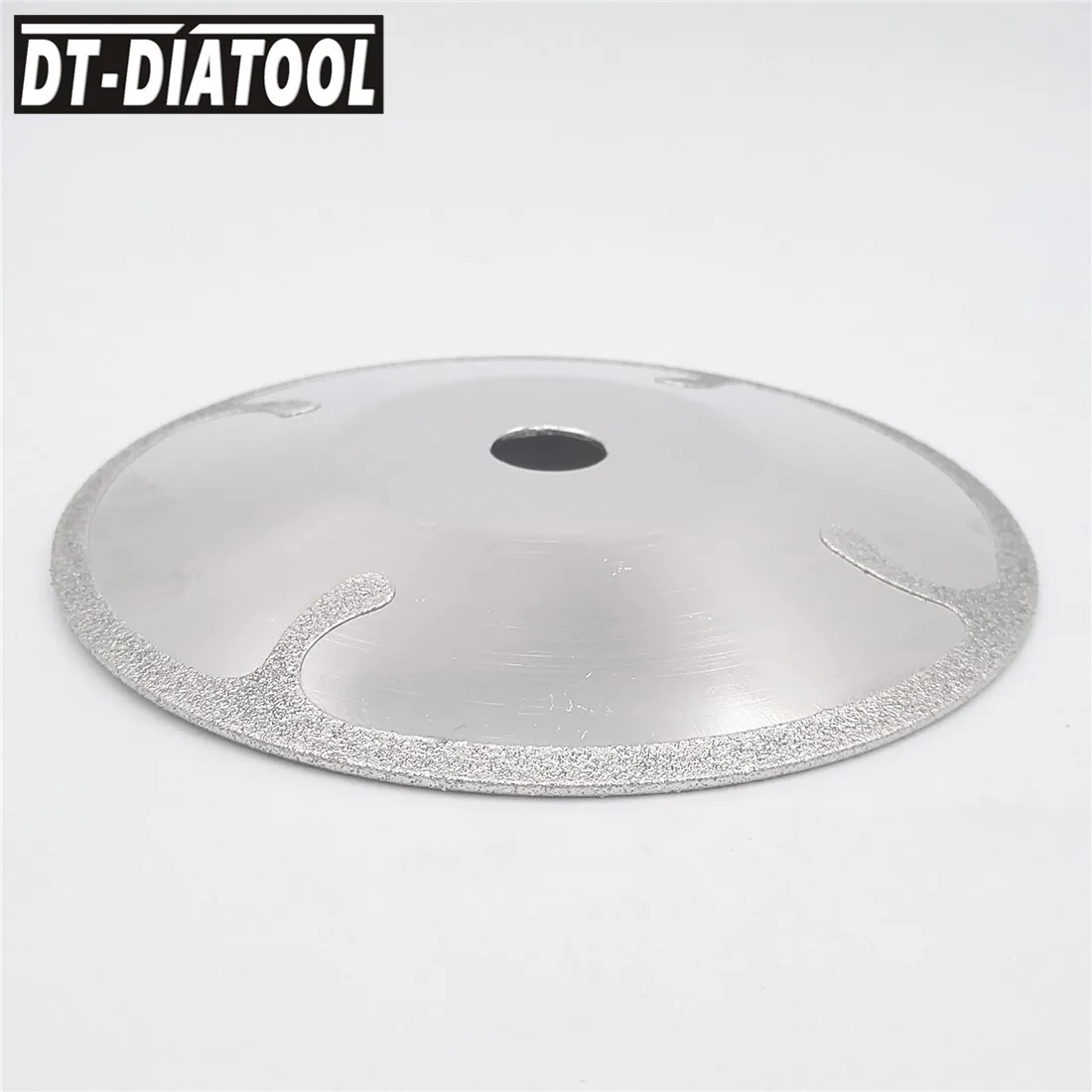 DT-DIATOOL 2 stuks 7 "/180mm Gecoat Kom Vorm Versterkte Diamant Snijden Zaagblad Electroplated Curve Graniet Marmer snijden Disc