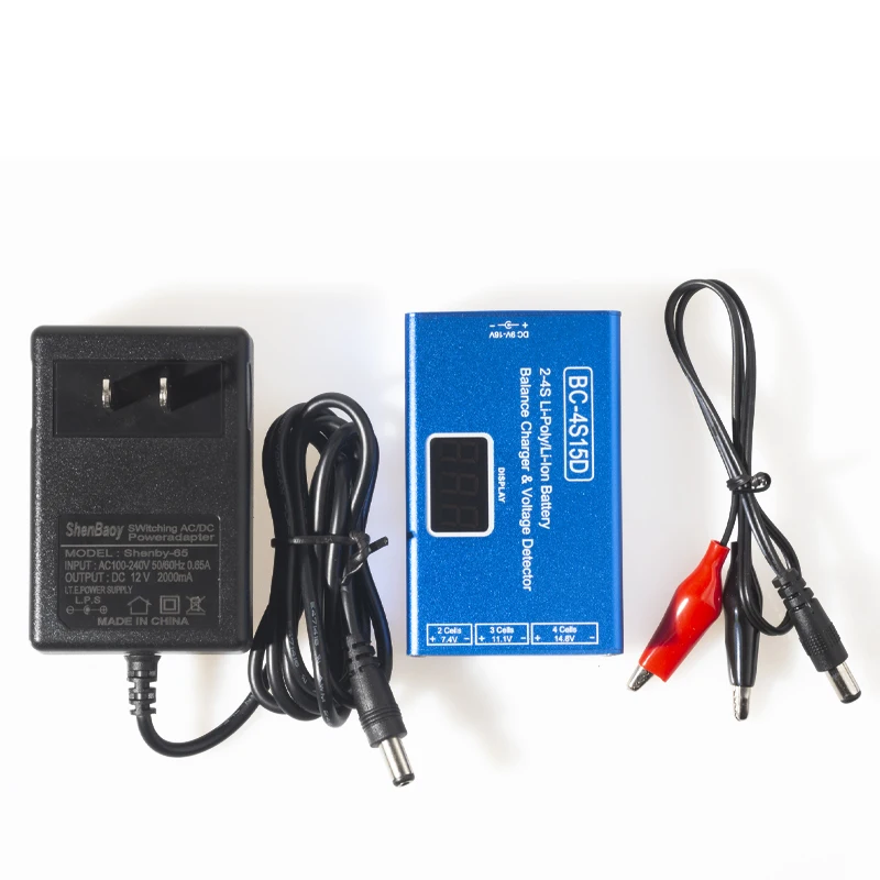 BC-4S15D 2-4S Lipo Battery Balance Charger With Voltage Display for RC FPV Quadcopter Frame Drone