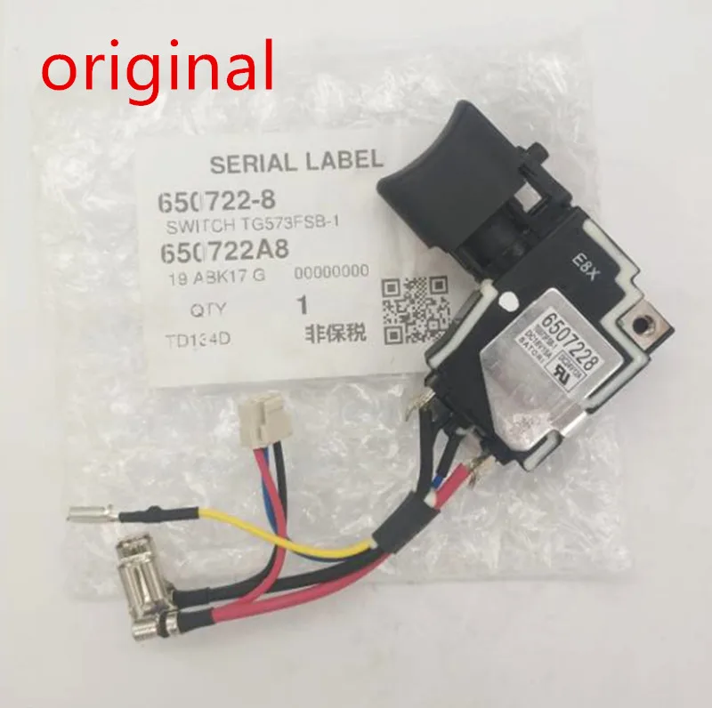 Imagem -03 - Interruptor Original para Makita 6507228 650722 6502414 6507032 Interruptor Td134dx2 Dtd134 Btd134 Btd146 Dtd146 Btd146z Btd134z Td134d