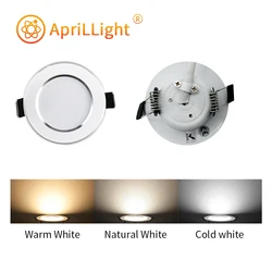 LED Downlight 5W 9W 12W 15W AC 220V Warm White Natural White Cold White Recessed Round Ceiling Lights Spotlight Indoor Lighting