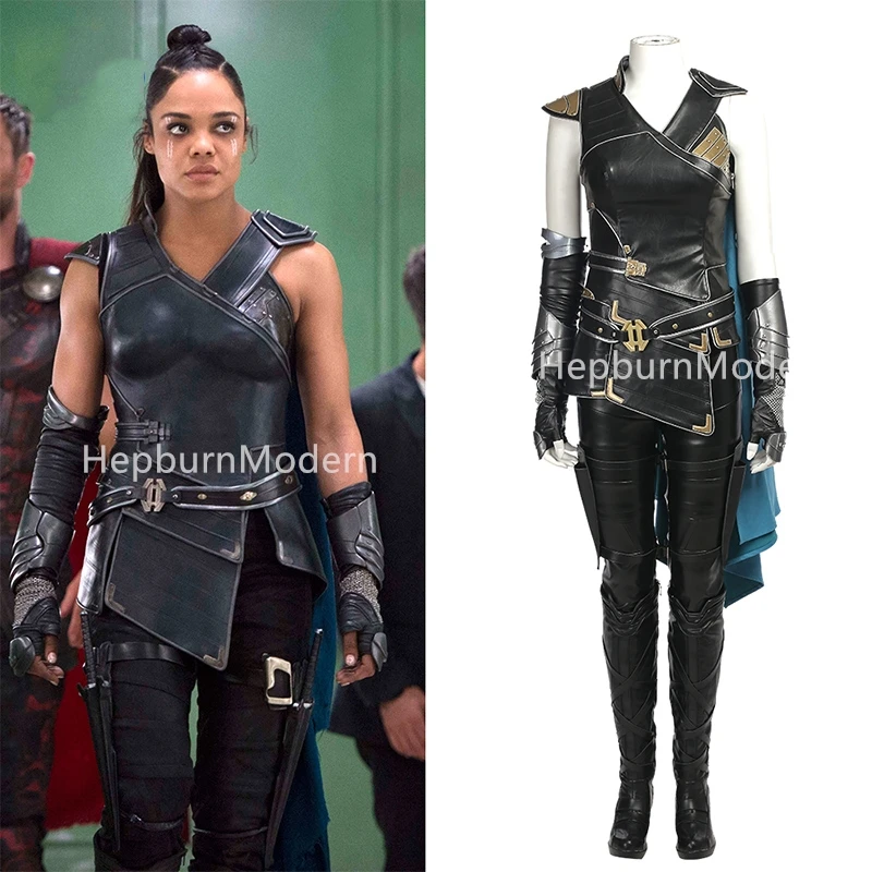 High quality Thor Ragnarok Valkyrie Cosplay Costume Thor 3 Outfit Movie Superhero Battle Suit Fancy Clothes Women  Costumes