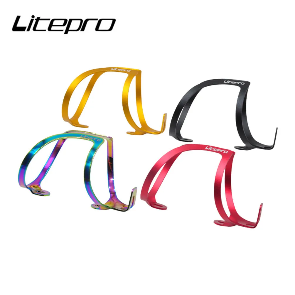 Litepro C-shaped Bottle Cage Folding Bicycle Aluminum Alloy Water Cup Holder MTB Bike Bottle Holder