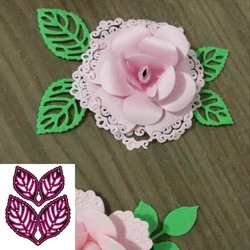 New 2Pcs leaves Metal cutting Die scrapbook Decoration embossed Photo album Decoration Card making DIY Handicrafts