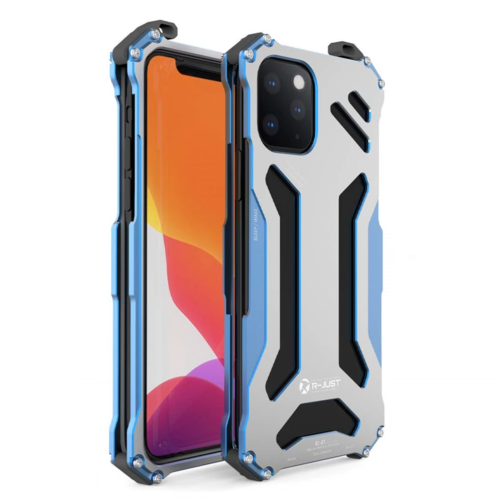 Luxury Metal Armor Case For iPhone 11 Pro XS Max XR X Protect Cover For iPhone X XR XS Max Hard shockproof Coque